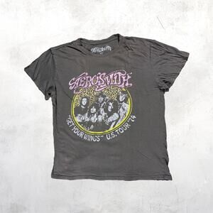 🎸 Aerosmith Get Your Wings 1974 Tour Graphic Tee Rock Vintage Style ⚡